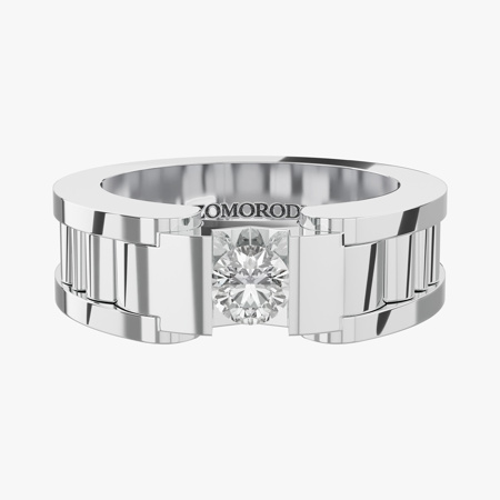 Alpha Men's Diamond Wedding Ring